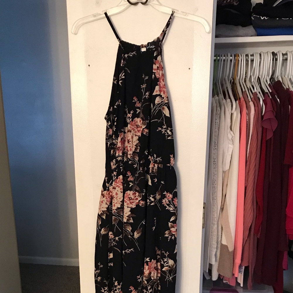 Lulus Feel the Music Floral Print Maxi Dress